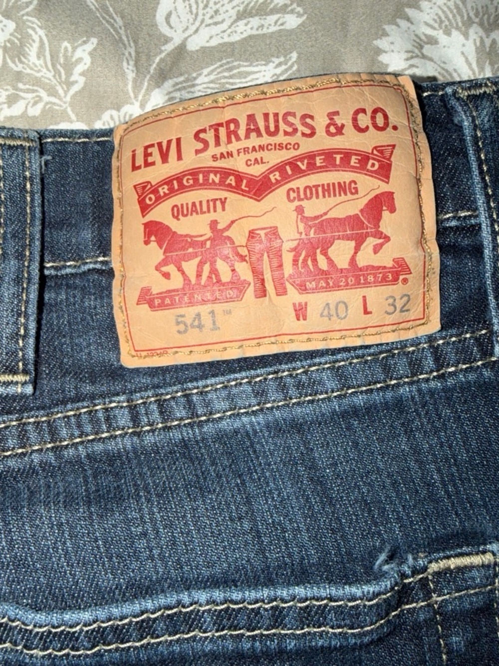 Levi Strauss & Co. 541 Men's Straight Jeans in Blue